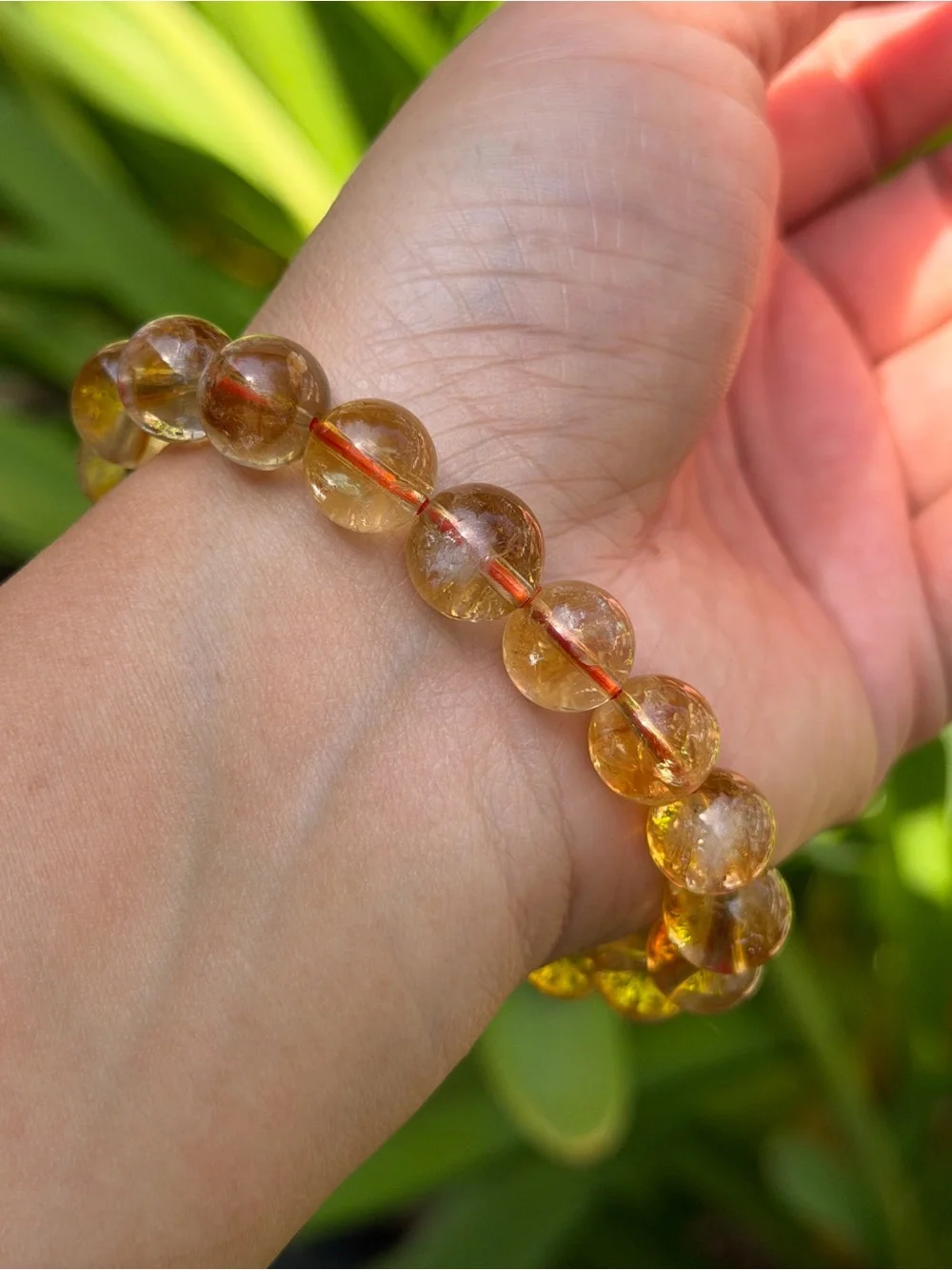 11mm Golden Citrine Stretch Bracelet 2058